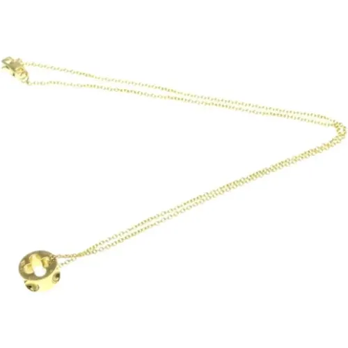 Pre-owned Gold necklaces , female, Sizes: ONE SIZE - Louis Vuitton Vintage - Modalova