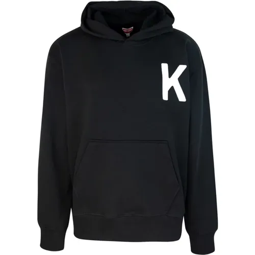 Lucky Tiger Hoodie Schwarz , Herren, Größe: S - Kenzo - Modalova