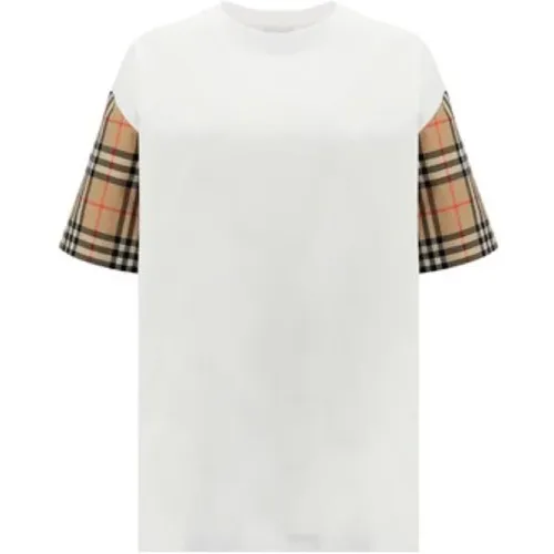 Lässiges Baumwoll T-Shirt , Damen, Größe: M - Burberry - Modalova