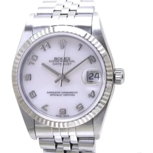 Pre-owned Stainless Steel watches , female, Sizes: ONE SIZE - Rolex Vintage - Modalova