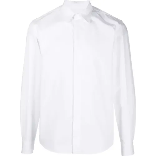 Minimal Cotton Popeline Shirt , male, Sizes: L - Valentino - Modalova