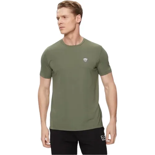 Casual Cotton T-Shirt , male, Sizes: L, XL, 3XL, 2XL - Emporio Armani EA7 - Modalova
