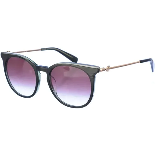 Glasses,Ovale Acetat-Sonnenbrille mit UV-Schutz - Longchamp - Modalova