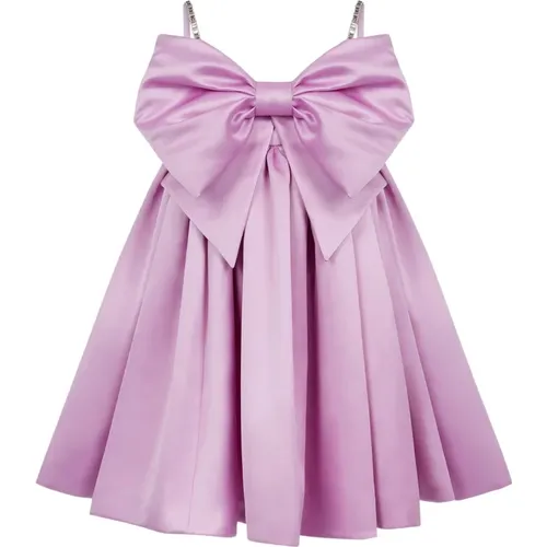 Lila Bow Front Flared Kleid , Damen, Größe: L - Nina Ricci - Modalova