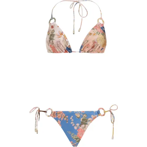 Floral Bikini Swimwear , female, Sizes: S - Zimmermann - Modalova