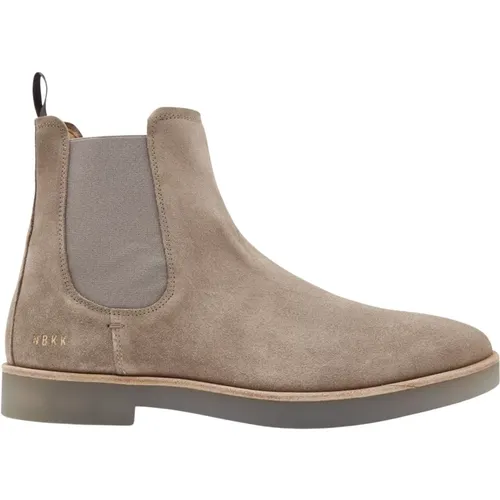 Chelsea Boot Suede II Taupe Sand , male, Sizes: 7 UK, 12 UK, 9 UK, 11 UK, 8 UK, 10 UK - Nubikk - Modalova