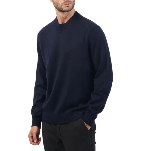 Blauer Basic Rundhalsausschnitt Pullover , Herren, Größe: 2XL - Emporio Armani - Modalova