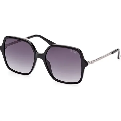 Schicke Schwarze Verlaufssonnenbrille , Damen, Größe: 57 MM - Guess - Modalova