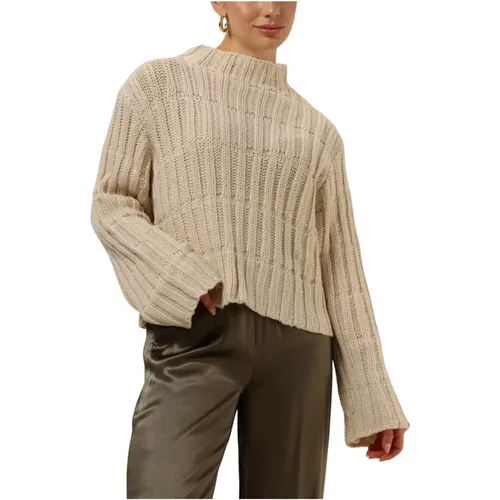 Short T-neck Sweater , Damen, Größe: XL - Modström - Modalova