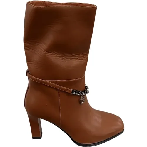 Leather Boots , female, Sizes: 6 UK, 5 UK - Braccialini - Modalova