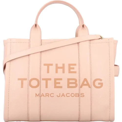 Rosa Leder Tote Tasche,Mittelgroße Leder Tote Tasche - Marc Jacobs - Modalova