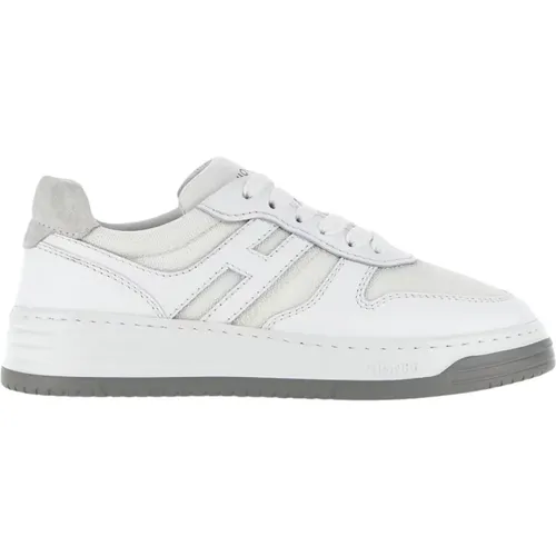Weiße Ledersneakers mit Memory Foam , Damen, Größe: 36 EU - Hogan - Modalova