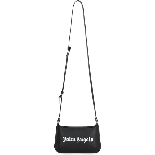 Leder Crossbody-Tasche mit Kartenfach - Palm Angels - Modalova