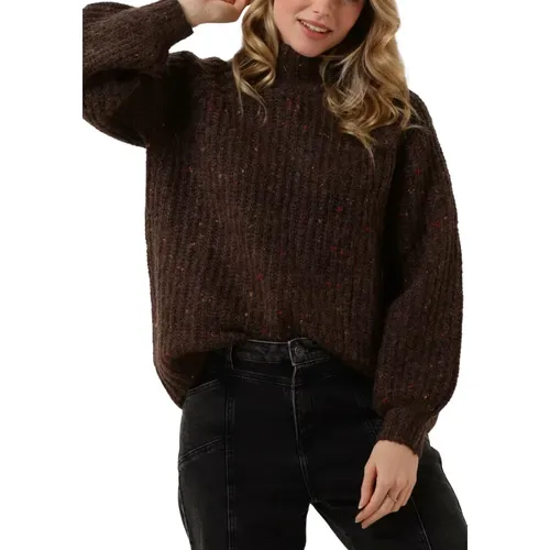 Brauner Pullover Weste Noja , Damen, Größe: M - Minimum - Modalova