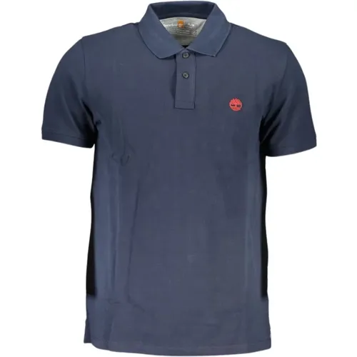 Blau Baumwoll Poloshirt mit Kurzen Ärmeln - Timberland - Modalova