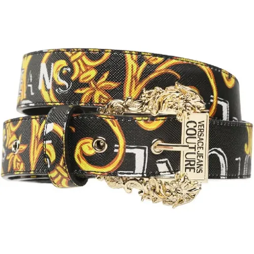 Barockdruck Damen Gürtel - 95 , Damen, Größe: 90 CM - Versace Jeans Couture - Modalova