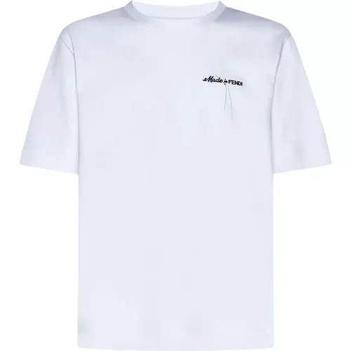 Weiße T-Shirts und Polos Fendi - Fendi - Modalova