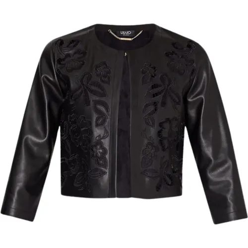 Leather Jackets , Damen, Größe: L - Liu Jo - Modalova