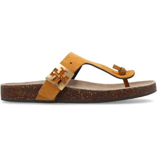 Hausschuhe mit Mellow Thong-Logo , Damen, Größe: 37 1/2 EU - TORY BURCH - Modalova