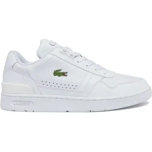 Weiße T-Clip Sneakers , Herren, Größe: 42 EU - Lacoste - Modalova