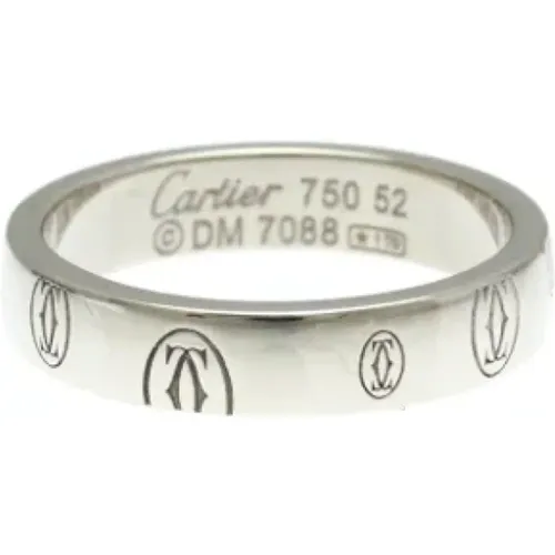 Pre-owned White Gold rings , female, Sizes: ONE SIZE - Cartier Vintage - Modalova