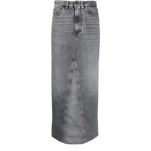 Long Denim Skirt , female, Sizes: W25 - 3X1 - Modalova