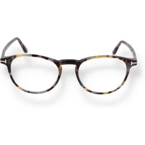 Hochwertige Runde/Ovale Brille Ft5803-51055 055 , unisex, Größe: 49 MM - Tom Ford - Modalova