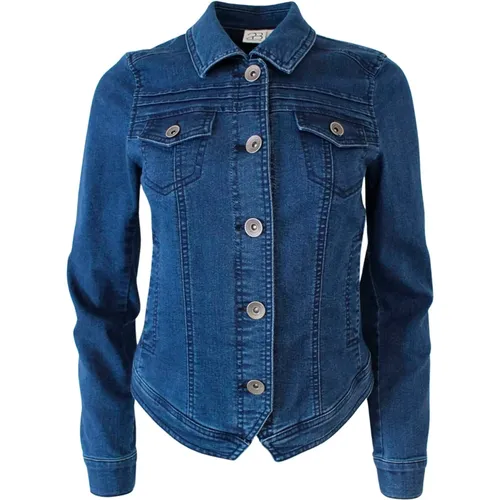 Anne Denim Jacke - Stilvolle und Lässige Winterbekleidung , Damen, Größe: 2XL - 2-Biz - Modalova