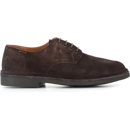 Dunkelbraune Wildleder Derby Schuhe - Alexander Hotto - Modalova