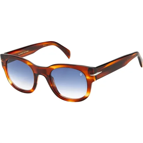 DB 7045/S Sunglasses in Horn/Blue Shaded,DB 7045/S Sunglasses in Dark Havana/Grey - Eyewear by David Beckham - Modalova