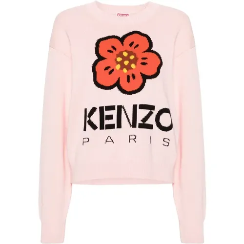 Sweater with Boke Flower Motif , female, Sizes: XS, M, L - Kenzo - Modalova