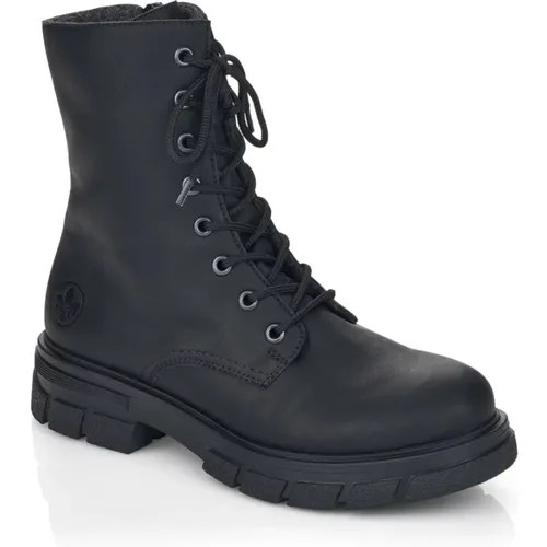 Schwarze Geschlossene Booties , Damen, Größe: 39 EU - Rieker - Modalova