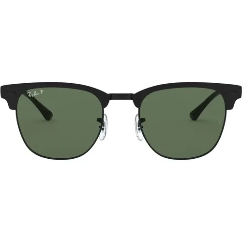 Polarized Metal Clubmaster Sungles , male, Sizes: 51 MM - Ray-Ban - Modalova