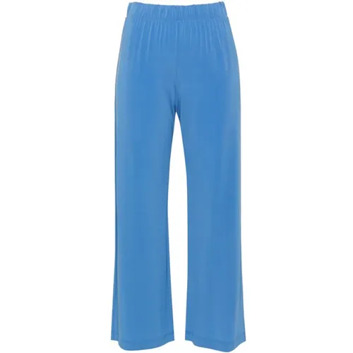 Jersey Capri Trousers , female, Sizes: 3XL, M, XS - Le Tricot Perugia - Modalova