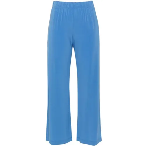 Jersey Capri Trousers , female, Sizes: M, XS - Le Tricot Perugia - Modalova