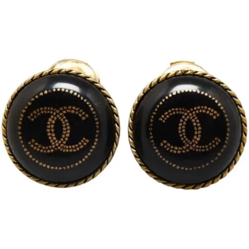 Pre-owned Metal earrings , female, Sizes: ONE SIZE - Chanel Vintage - Modalova