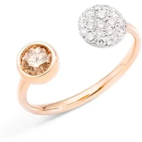 Sabbia Diamond Rose Gold Ring , female, Sizes: 50 MM - Pomellato - Modalova