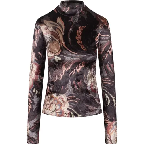 Multicolor Paisley Chenille Top , Damen, Größe: 2XS - ETRO - Modalova