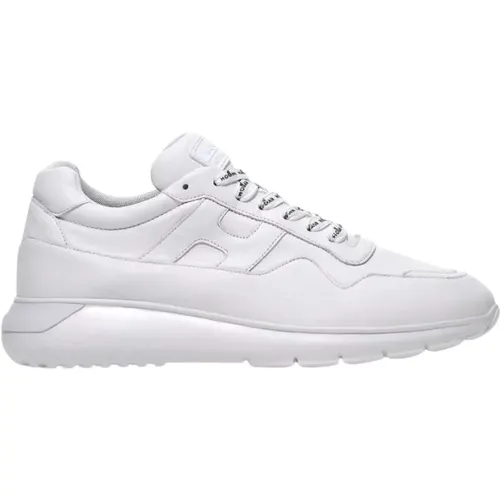Weiße Leder Sneakers mit Memory Foam , Herren, Größe: 43 EU - Hogan - Modalova