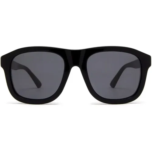 Gg1316S Sonnenbrille Schwarzes Gestell,Schwarze/Graue Sonnenbrille - Gucci - Modalova
