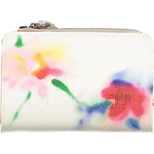 Women's Wallet White Contrast Details , female, Sizes: ONE SIZE - Desigual - Modalova