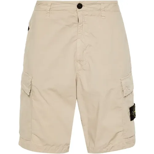 Shorts with Hidden Pockets , male, Sizes: W31, W34, W33, W30 - Stone Island - Modalova