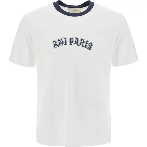 Logo Print Cotton T-shirt , female, Sizes: XL, 2XL, L, M, S - Ami Paris - Modalova