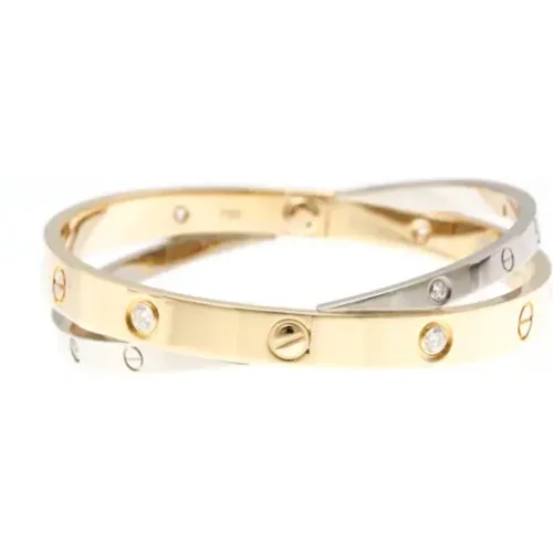 Pre-owned Gold bracelets , female, Sizes: ONE SIZE - Cartier Vintage - Modalova