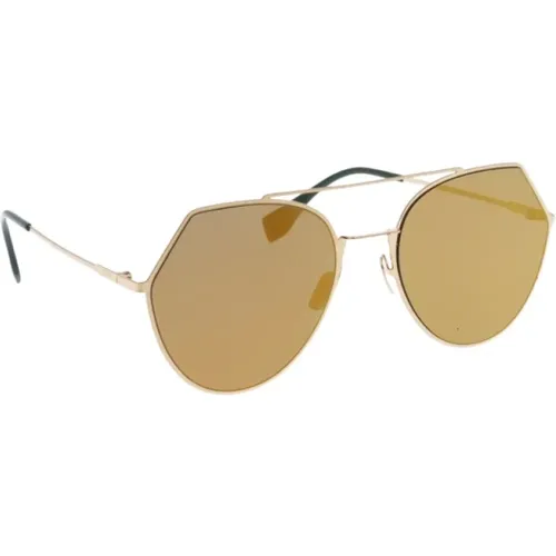 Stylish Mirror Lens Sunglasses , female, Sizes: 55 MM - Fendi - Modalova