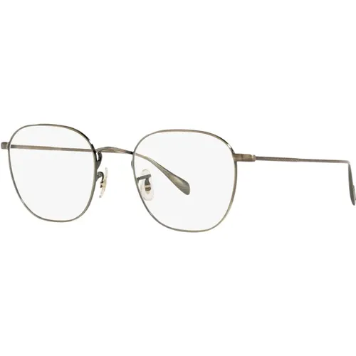 Glasses,Gebürstetes Gold Demo Linse Brillen - Oliver Peoples - Modalova