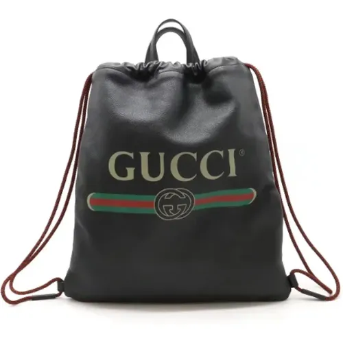 Pre-owned Leather backpacks , female, Sizes: ONE SIZE - Gucci Vintage - Modalova