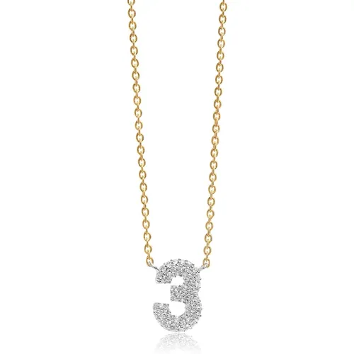 Vergoldete Halskette mit Zirkonia , Damen, Größe: ONE Size - Sif Jakobs Jewellery - Modalova