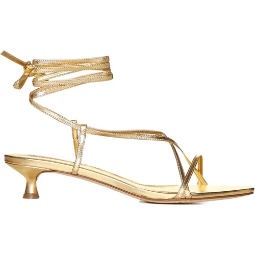Golden Sandals Paige Style , female, Sizes: 3 UK, 4 UK, 4 1/2 UK - aeyde - Modalova