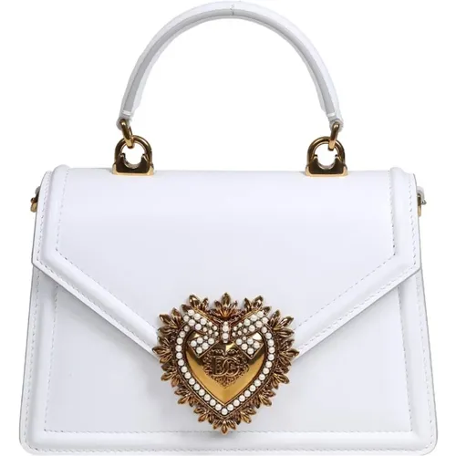 Optische Weiße Kleine Devotion Handtasche - Dolce & Gabbana - Modalova